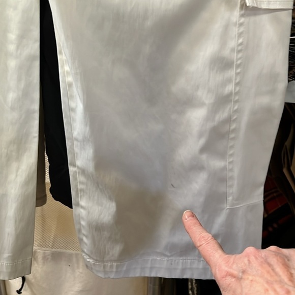 ZARA SILKY WIDE LEG DOUBLE CARGO TROUSERS PANTS SIZE SMALL WHITE - Picture 11 of 12